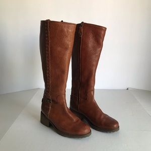 Fabianelli Brown Leather Riding Boots Size 6